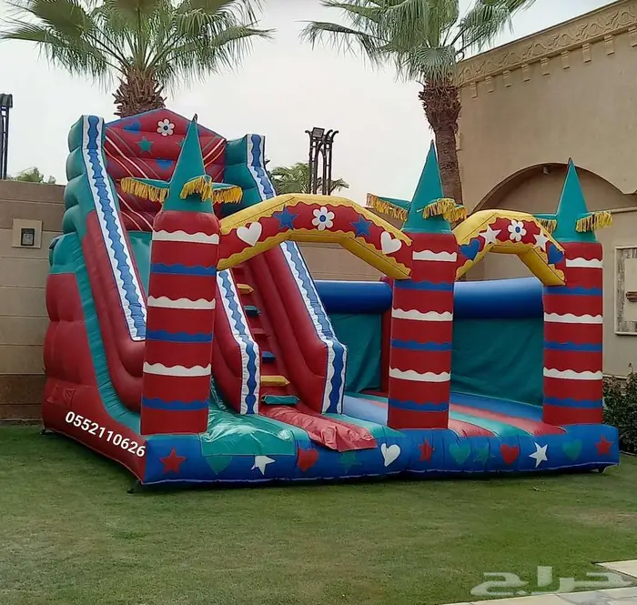 نطيطات زحليقه مائيه ايجار ملعب صابوني 1