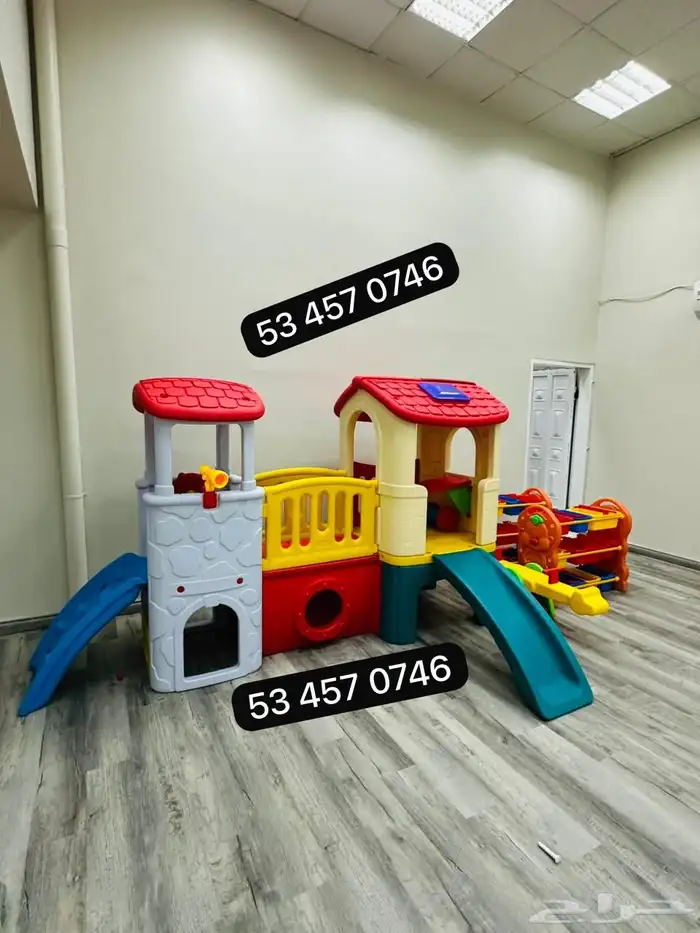 بيت ألعاب متعددزحليقتين ونفق متكاملة للأطفال 2