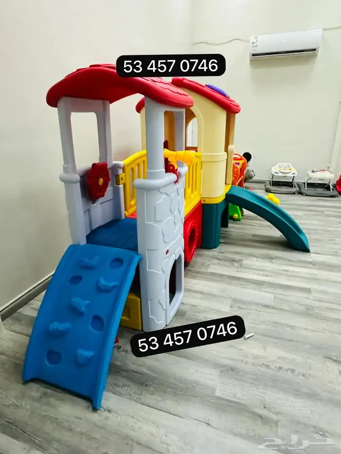 بيت ألعاب متعددزحليقتين ونفق متكاملة للأطفال 6