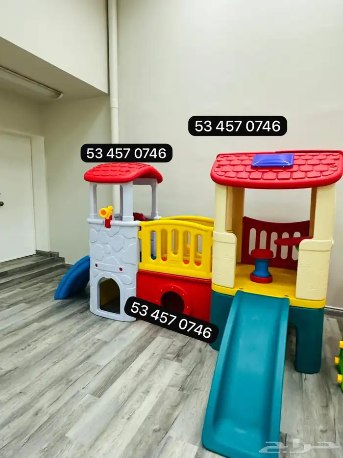 بيت ألعاب متعددزحليقتين ونفق متكاملة للأطفال 5