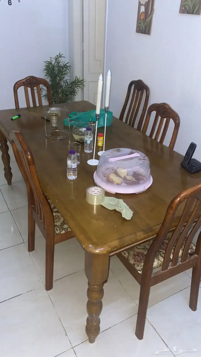 طاولة طاعم 6 كراسي 0