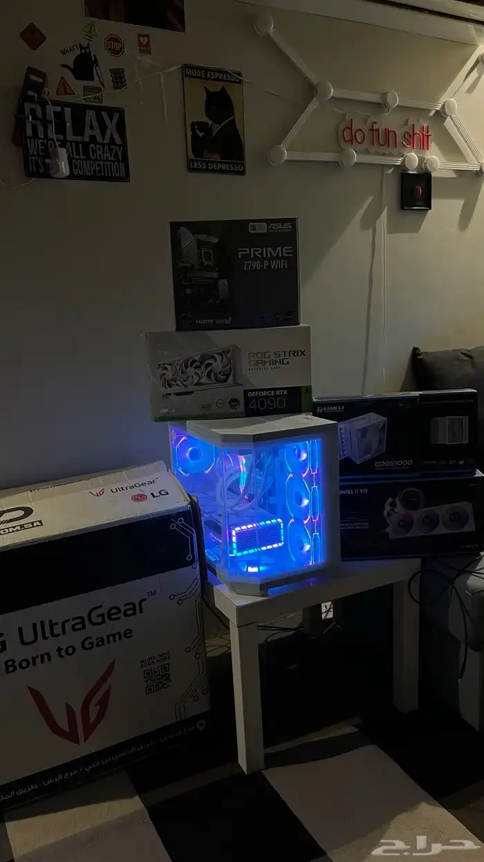 جهاز بي سي قيمنق مواصفات عالية كرت 4090RTX   24 GB 3