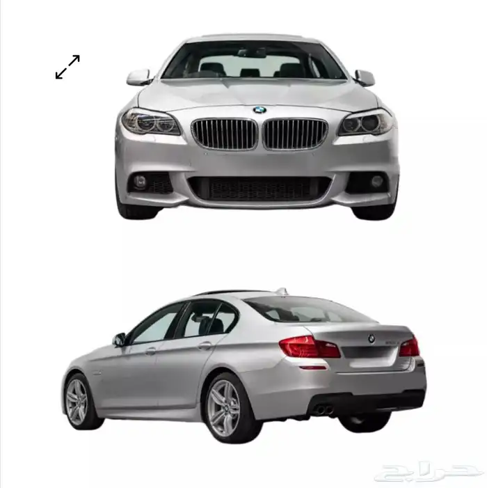 صدام خلفي مع السمكات الجانبية BMW 5 series M-kit 2011 -2016 0