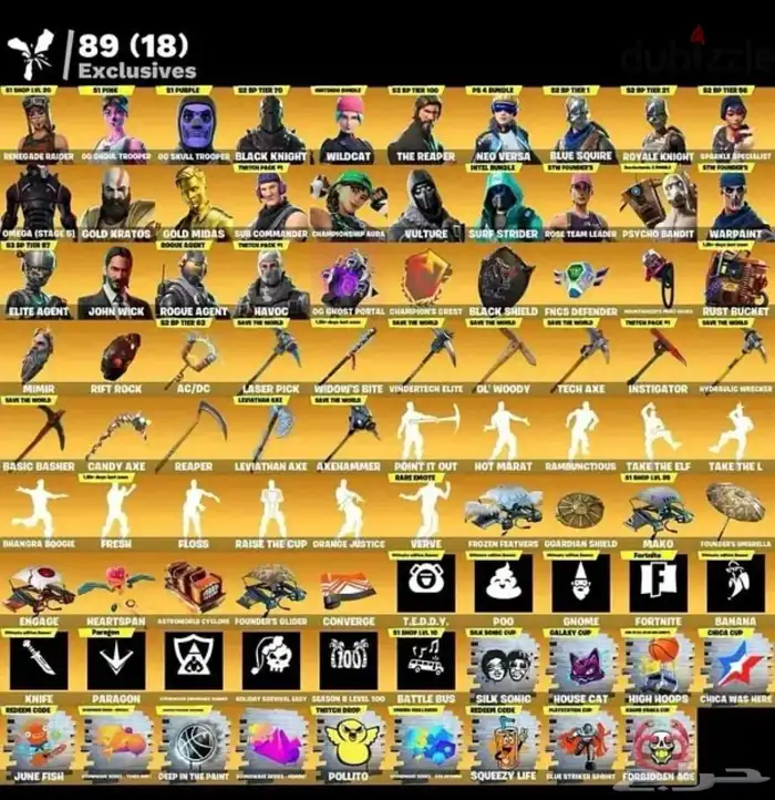 حساب Fortnite نادر 5