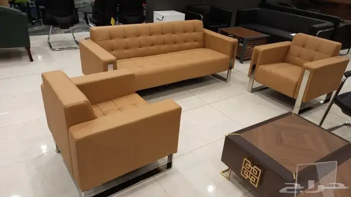 كنب مكتبي جلد مودرن فخم موديلات 7