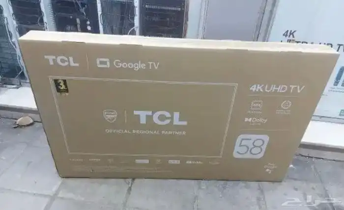 شاشه TCL 58 احدث موديل جديده بالكرتون 0