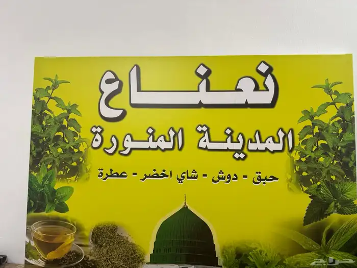 لوحة للي بيشتغل في نعناع المدينه 0