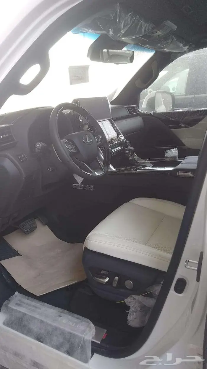 لكزس LX600 سعودي بطاقة 2024 ابيض اوف وايت 7