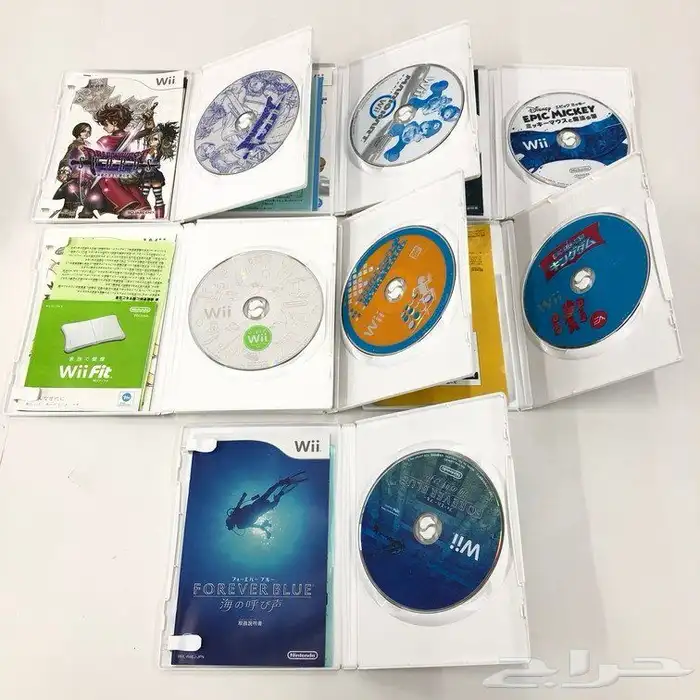 اشرطة wii و3 اشرطة سوني 2 اصليه 2