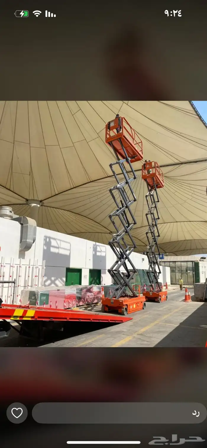 رافعات للايجار   مان لفت   سيزر لفت 8