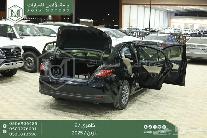 كامري E ستاندر اسود بنزين 2025 اقل سعر كاش واقساط 2