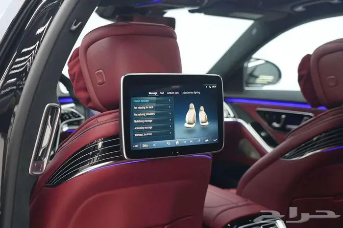 مرسيدس S 500 موديل 2024 خليجي أسود أحمر 18