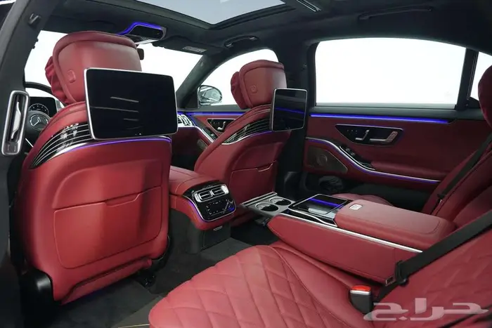 مرسيدس S 500 موديل 2024 خليجي أسود أحمر 17
