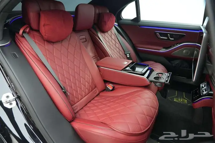 مرسيدس S 500 موديل 2024 خليجي أسود أحمر 14