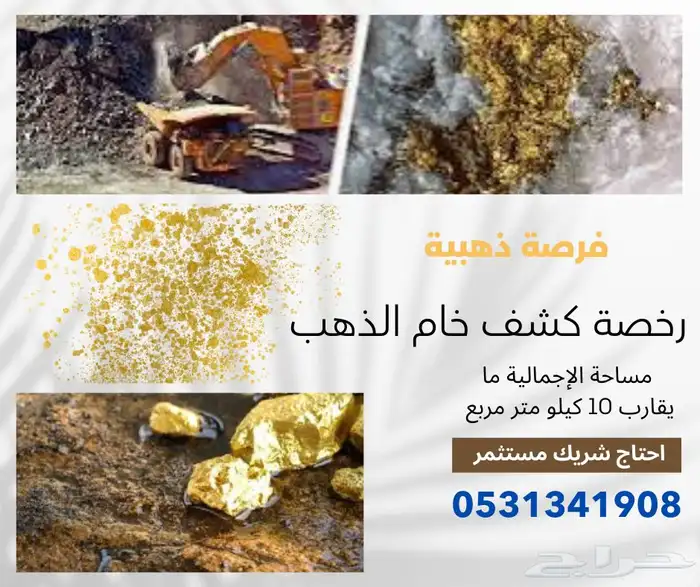 رخصة كشف خام الذهب عاجل 0