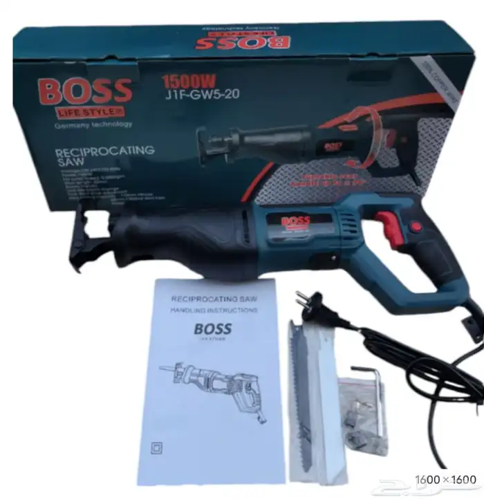 منشار ترددي كهرباء 1500 واط BOSS ب 190 ريال 0