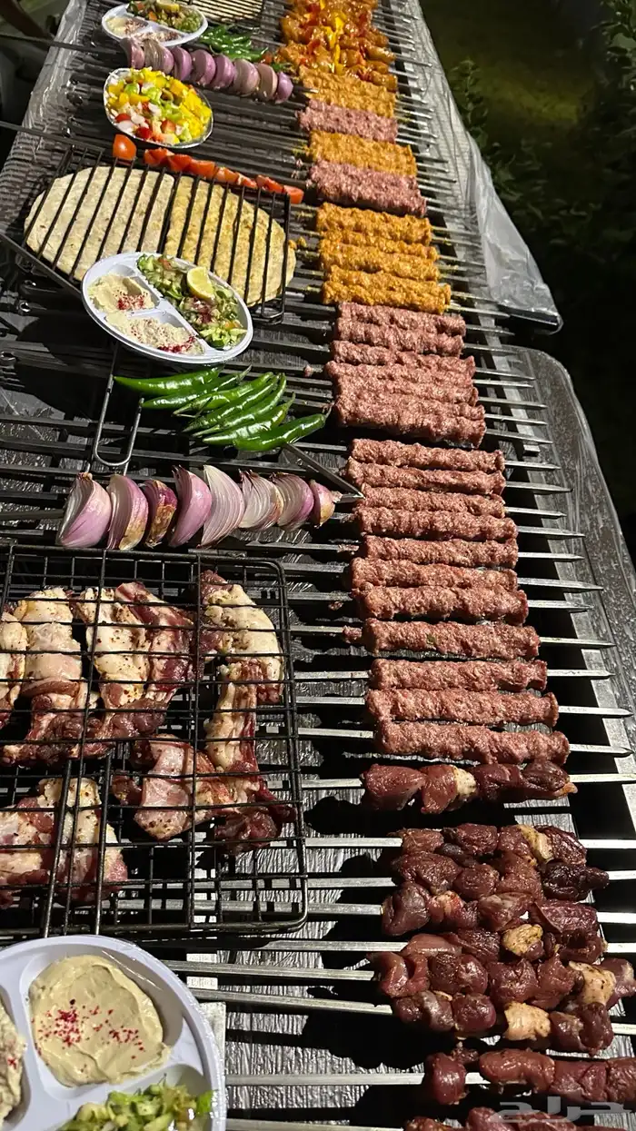 معلم مشاوي شوي مشويات شوي خارجي تجهيز ذبايح دوار السعادة 3