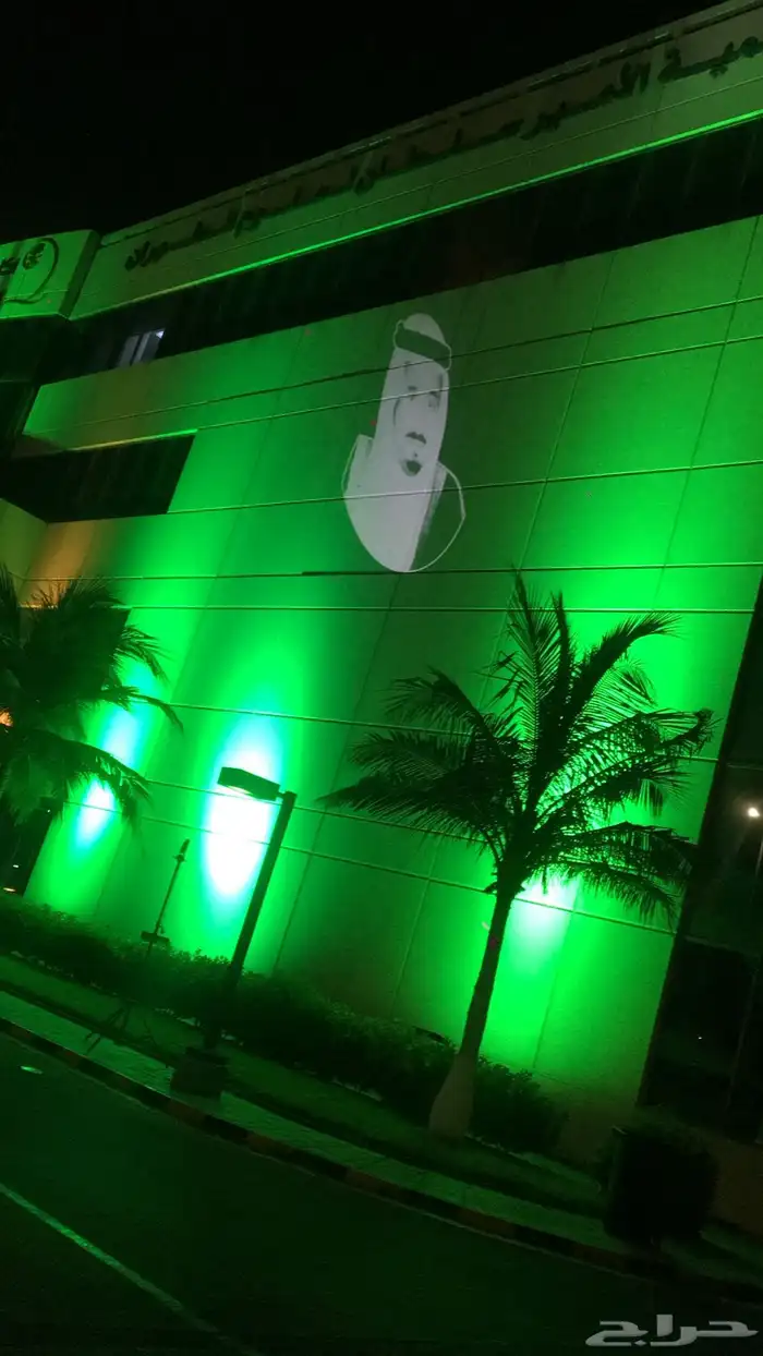 كشافات اليوم الوطني باللون الاخضر 2