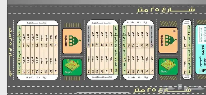 ارض مساحة كبيرة قريبة للحديقة في الشيحية- حائل شامل السعي 3