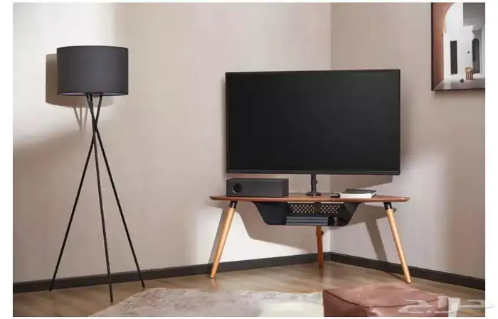 طاولة تليفزيون ارضيه من 37 - 65 بوصه خشبي جديده 0