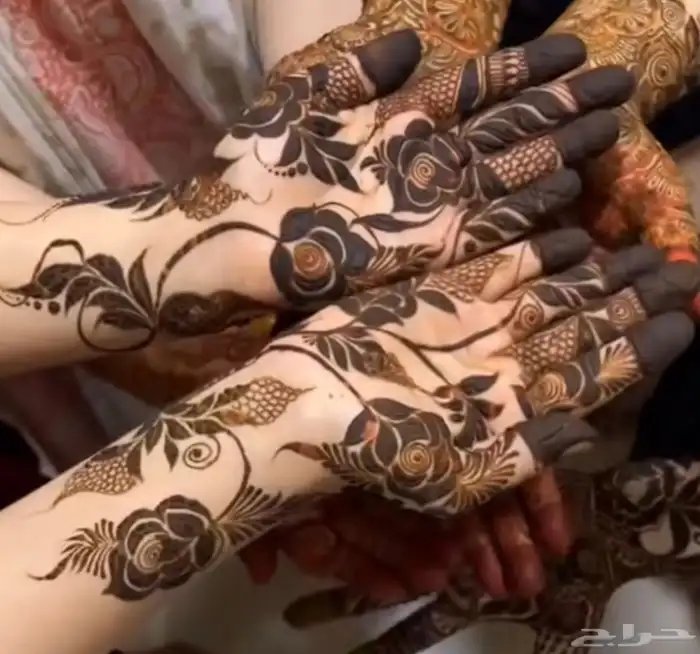 نقش حناء ثقيل وناعم موقعنا الدمام حياكم الله 2