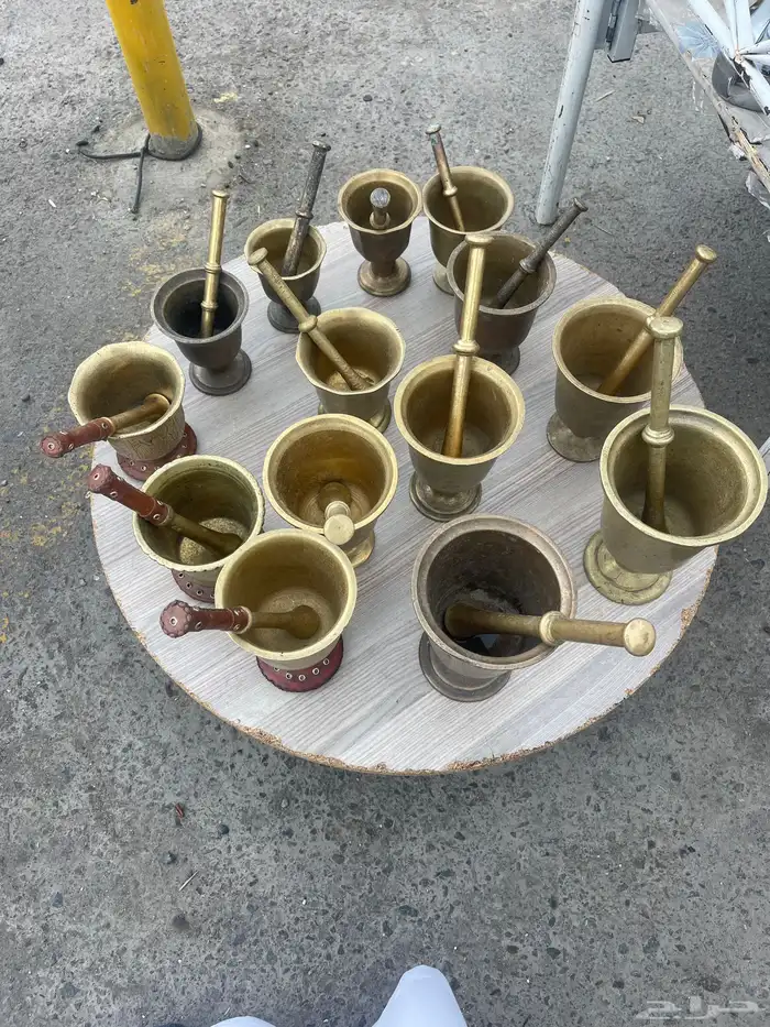 نجور نحاس صافى قديم حساوى وعراقى قديم مضلع وعادى 9