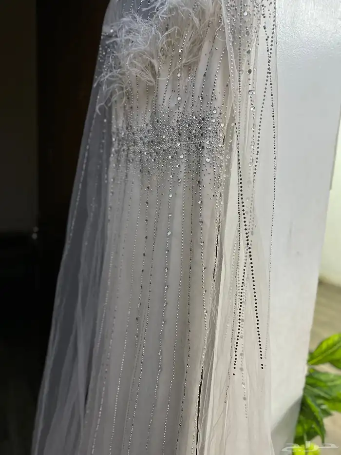 فستان فخم جدا لبس مره واحده لمدة ساعتين ونصف جديد ونظيف جدا 1