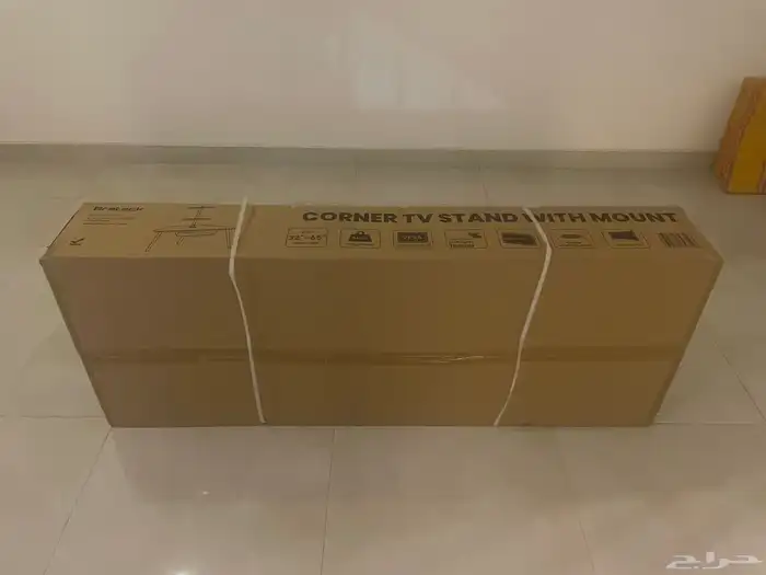 طاولة تليفزيون ارضيه من 37 - 65 بوصه خشبي جديده 4