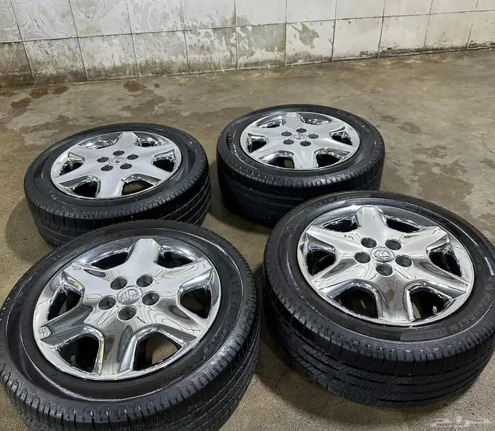 جنوط نيكل وكالة لكزس LS430 مع كفرات ميشلان 9