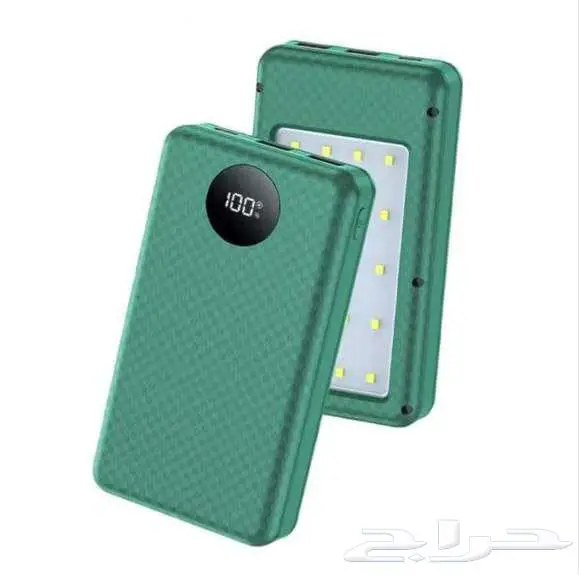 صندوق سعة 6 بطاريات نوع 18650 بنك طاقة واضاءة ب 20 led 0
