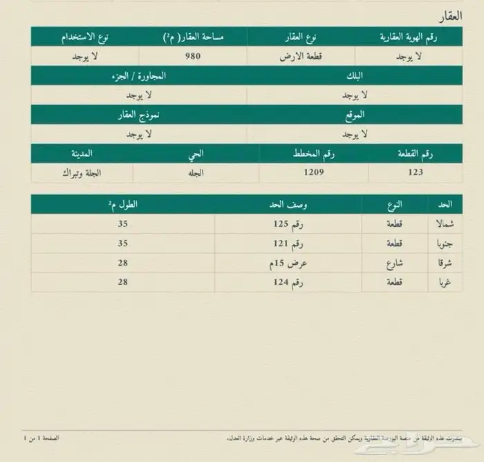 للبيع ارض سكنية بمركز الجلة بمدينة الرياض - 1209-123 2