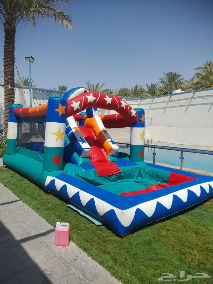 اجار نطيطات نطيطه ملعب صابوني زحليقه مائيه في الرياض 5