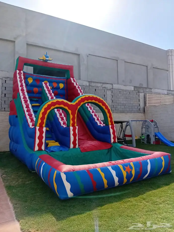 ايجار نطيطات ملعب صابوني زحليقه نطيطه مائيه 0