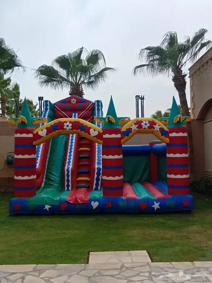 تأجير نطيطات زحاليق مائيه العاب هوائيه الرياض 0