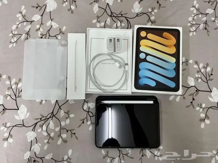 للبيع Apple IPad Mini 6 لون Starlight مع قلم Apple Pencil 6