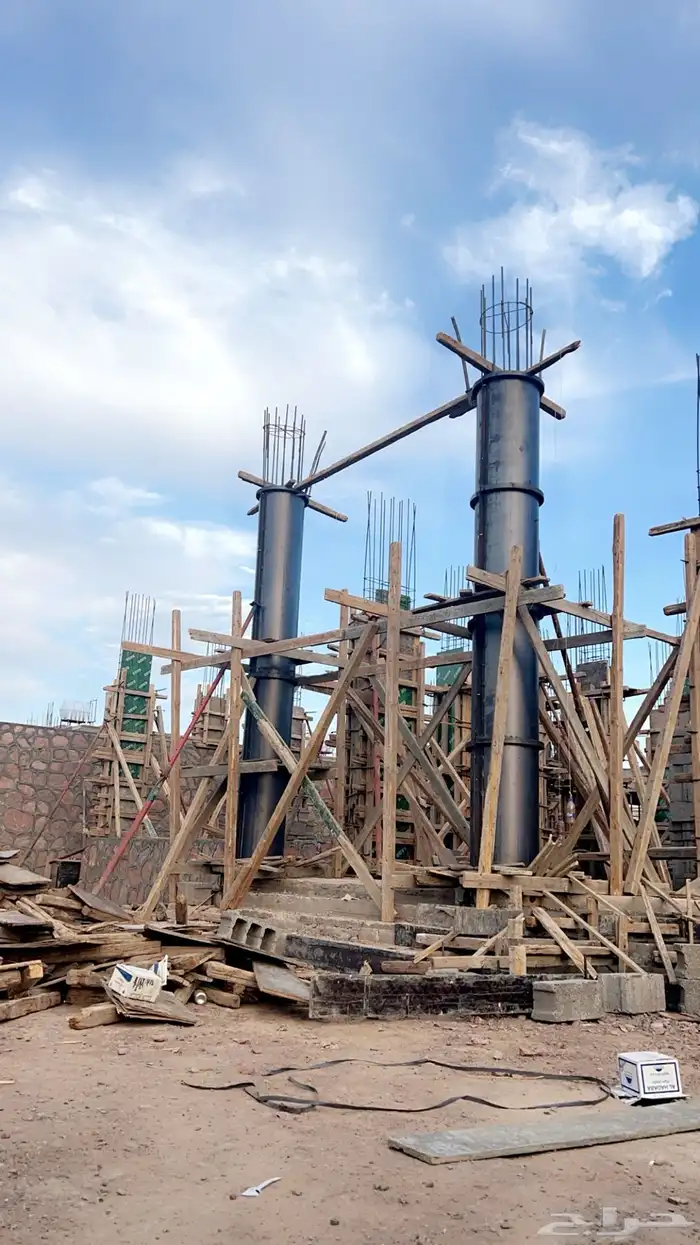 قالب فورمة عمود ديكور واجهة فيلا 1