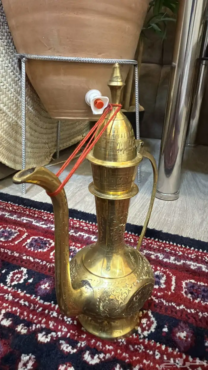 طقم نحاس صافي و مشروط قديم شغل يدوي 6