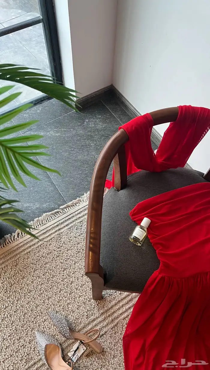 فستان سهره احمر طويل انييق 0