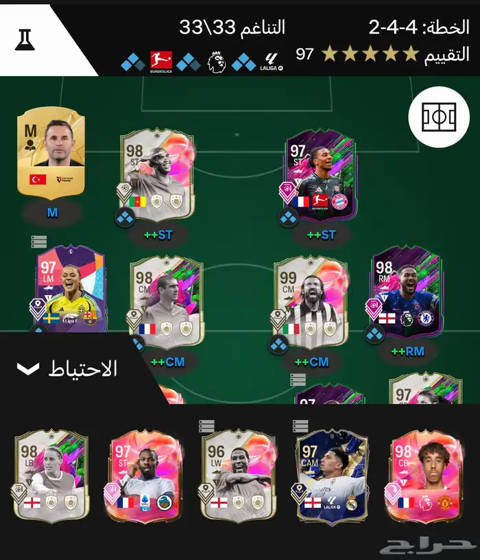 تشكيله فيفا 25 للبيع 2
