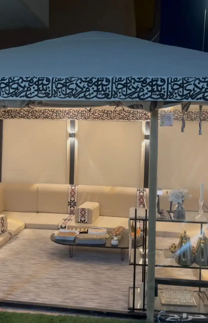 خيمه الشيخه 4 في 3 من دليل البراري مع اثاثها والاناره 1