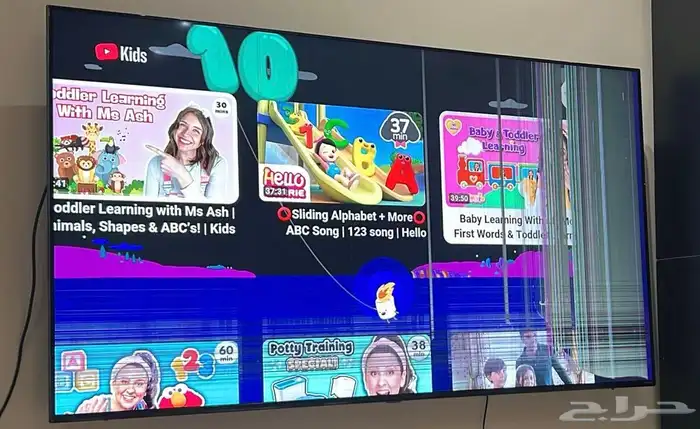 شاشة LG 75 بوصه مكسوره 0