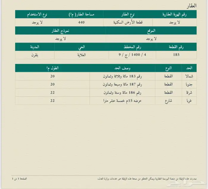 أرض للبيع بسبت العلاية 1