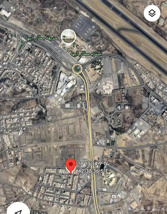 ارض قرب حديقة المطار ابها تحتاج قص مساحة 750 2