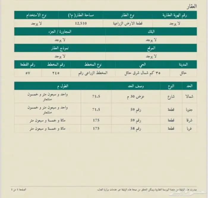 للبيع ارض مسوره بحقروصين 9