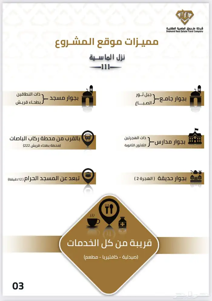 للبيع شقق تمليك قرب الحرم - تشطيبات فاخره وباسعار مناسبه 1
