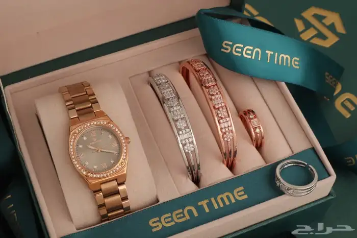 ساعه رجالي أسواره خاتم 1