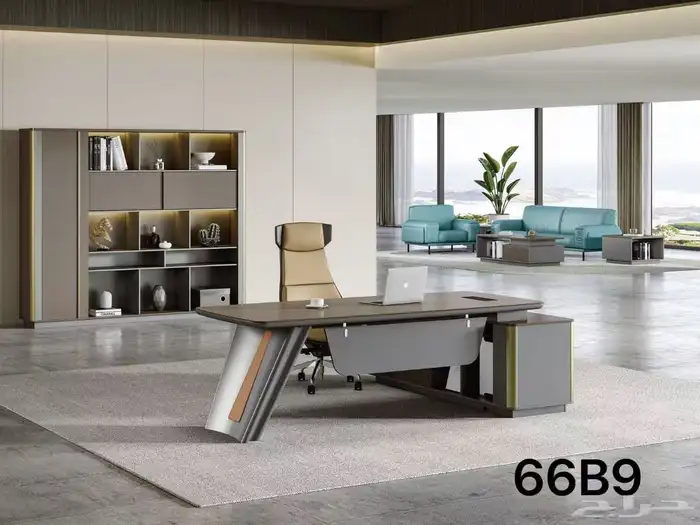 Office Furniture جديد مكتب طقم مدير و مكاتب مودرن و كراسي 5
