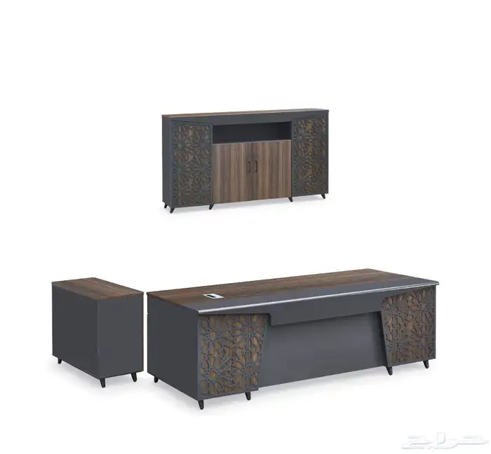 Office Furniture جديد مكتب طقم مدير و مكاتب مودرن و كراسي 8