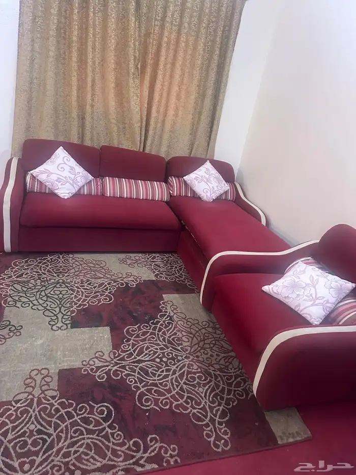 طقم جلوس احمر 1