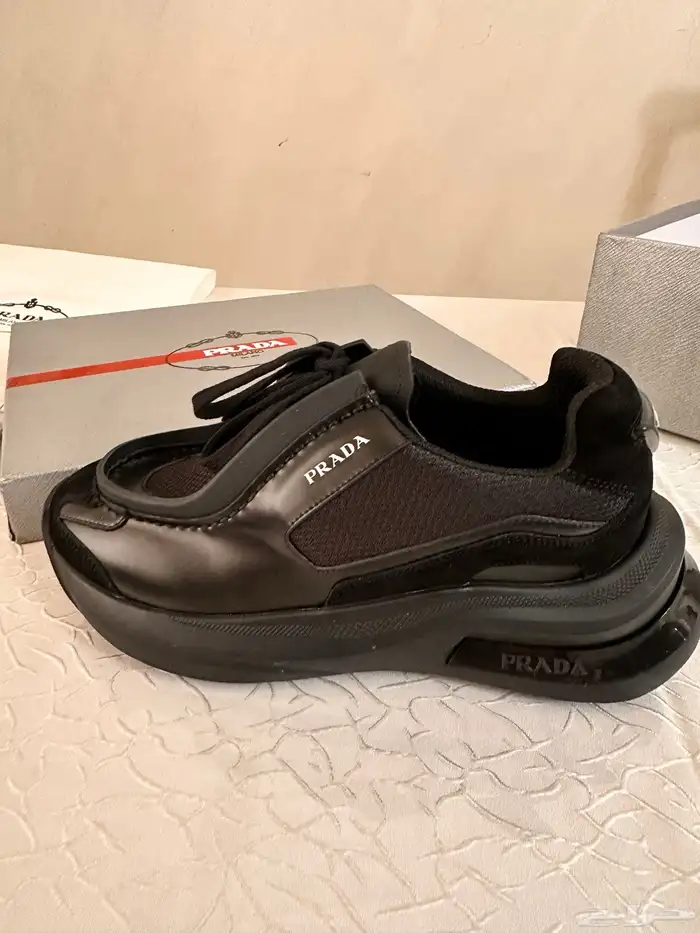 حذاء PRADA تقليد فاخر شبه أصلي جديد مقاس 5